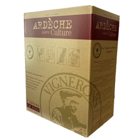 Vignerons Ardéchois - IGP Ardèche - Notre Culture - Rouge BIO 3L - Bib - UVICA