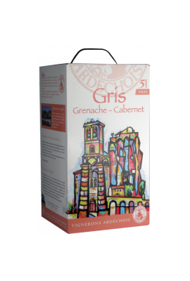 Vignerons Ardéchois - IGP Ardèche Gris - Grenache Cabernet  5L - Rosé - Bib - UVICA
