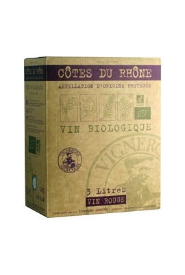 Vignerons Ardéchois - Côtes du Rhône Bio 3L - Rouge - Bib - UVICA
